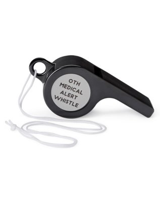 over the hill medical alert whistle