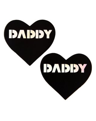 daddy heart nipple pasties