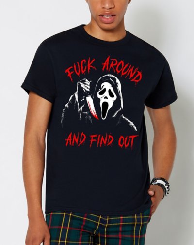 F Around And Find Out T Shirt - Ghost Face