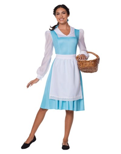 adult belle blue dress costume - disney princess