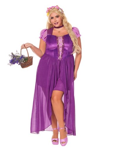 adult rapunzel plus size costume - disney princess