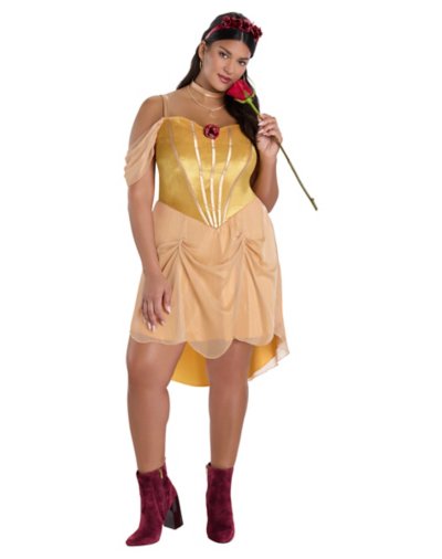 adult princess belle plus size costume - disney princess by spirit halloween