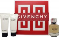 givenchy l'interdit gift set 80ml edp + 75ml shower gel + 75ml body lotion