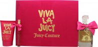 juicy couture viva la juicy presentset 100ml edp + 125ml kropps souffle + 10ml edp