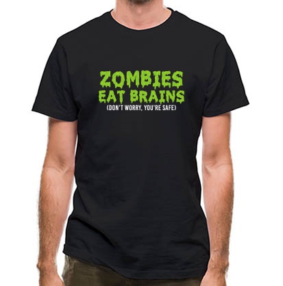 zombies eat brains classic fit.