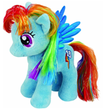 ty - my little pony - peluche 18 cm - rainbow dash