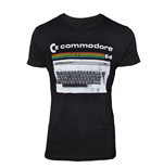 commodore 64 - classic keyboard black (t-shirt unisex )