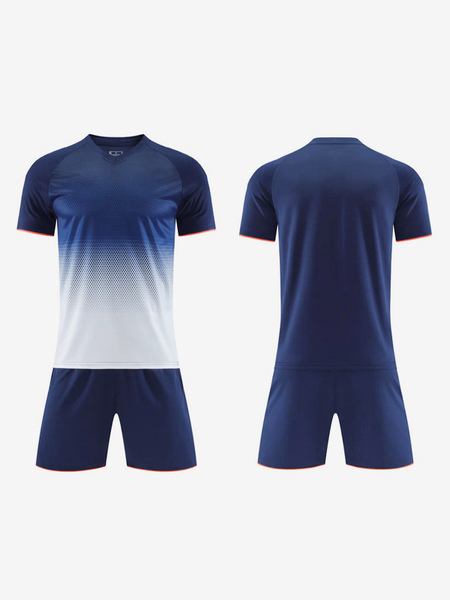 2 pieces activewear tie dye short sleeve unisex football jersey