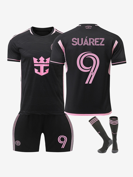 number 9 suárez 24/25 away football jersey short sleeve 3 pieces activewear
