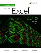 Benchmark Series Microsoft Excel 2016 Levels 1 And 2 Text